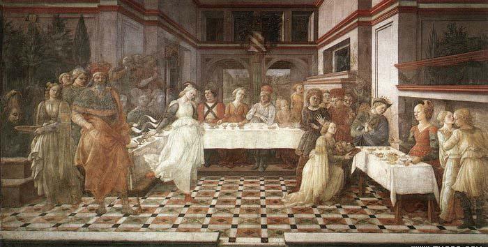 Fra Filippo Lippi Herod-s Banquet Spain oil painting art